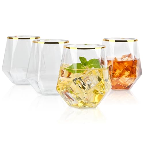 hotder wassergläser trinkgläser 354ml BPA-frei kunststoff 4er set spülmaschinenfest