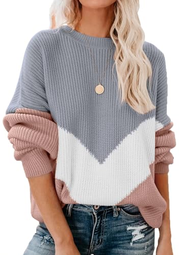 pullover damen elegant oversize langarm strickpullover sweatshirt herbst winter