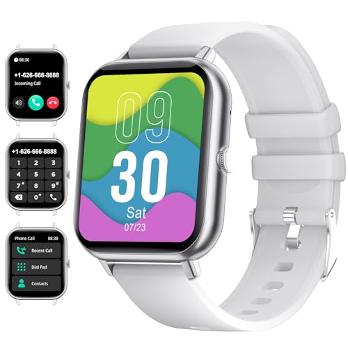 smartwatch damen mit telefonfunktion, 1,83" hd, ip68 wasserdicht, 21 sportmodi, herzfrequenzmesser