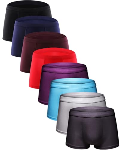 youlehe boxershorts herren multipack bambusviskose unterwäsche 8er pack mehrfarbig