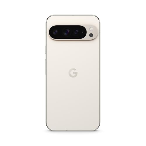 google pixel 9 pro xl, android smartphone, 128gb, porcelain, dual-display