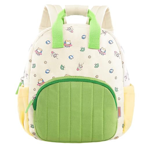 gagaku kinderrucksack 30cm für mädchen und jungen 2-5 jahre kindergarten rucksack grün luftschiff