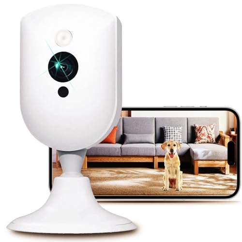 VIM TAG wlan überwachungskamera innen 4MP mit app, nachtwatch, 2-wege-audio, bewegungsmelder