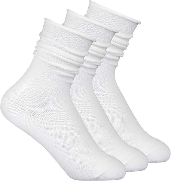 yolev rüschen socks damen baumwolle 3 paar florsocken größe 7-9 atmungsaktive mittelhohe socken