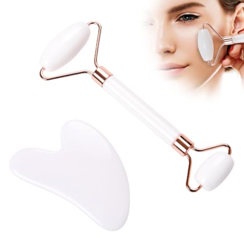 gua sha gesichtsroller set - traditionelle chinesische massage mit halbedelsteinen