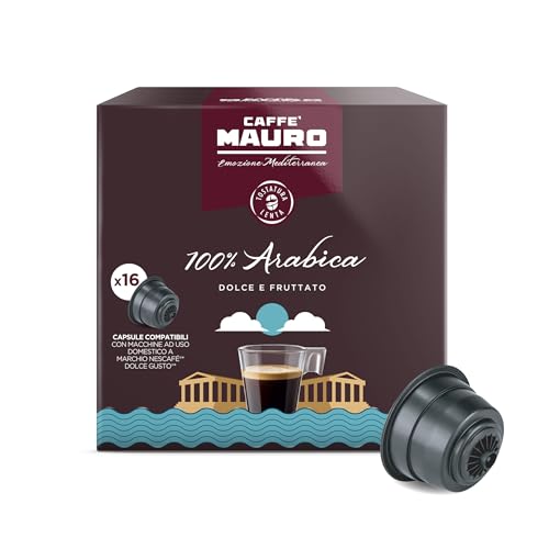 Caff Mauro 100% Arabica Kaffeekapseln für Nescaf Dolce Gusto, 48 Stück