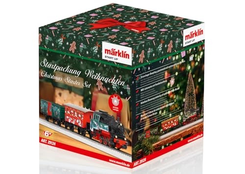 märklin start up 29124 weihnachts-startpackung mit dampflok und waggons spur h0
