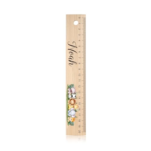 jewelora kinder holz-lineal 20cm personalisiert name schulbedarf geschenk schultag