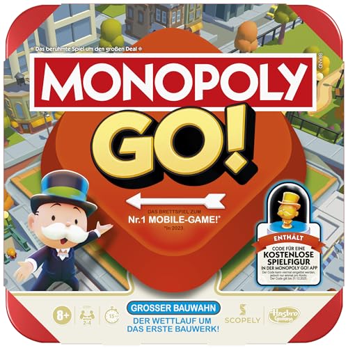 monopoly go! brettspiel - deutsches strategiespiel für 2 bis 4 spieler
