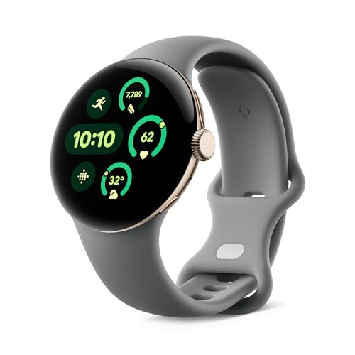 Produktbild: google pixel watch 3 41 mm mit minimum case und hazel band lte