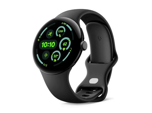 google pixel watch 3  45 mm android smartwatch mit herzfrequenztracking, fitness insights, wi-fi