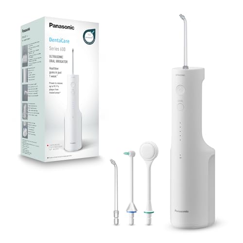 panasonic kabellose ultraschall munddusche series 600, ideal für zahnreinigung