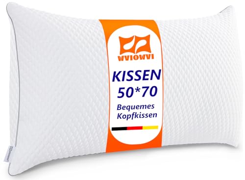 wvwowvi kissen 50 x 70 cm, kühlendes nackenstützkissen, hypoallergen, waschbar, atmungsaktiv