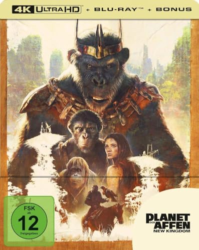 Produktbild: 4K steelbook planet der affen: new kingdom, 4K UHD + Blu-ray, 21,97