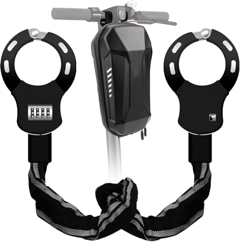 Produktbild: e scooter lock, 8 mm kettenschloss, fahrradschloss, handschellen-schloss mit tasche