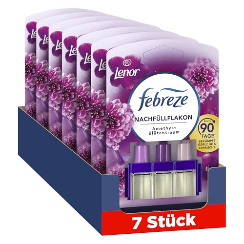 febreze duftstecker nachfüllflakon lenor amethyst blütentraum 7x20 ml, 3 düfte