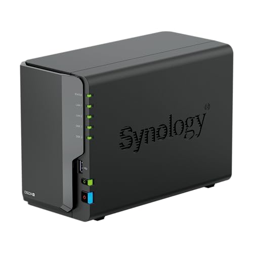 synology ds224+ 2-bay nas 8 tb bundle mit 2x hat3300-4t festplatten