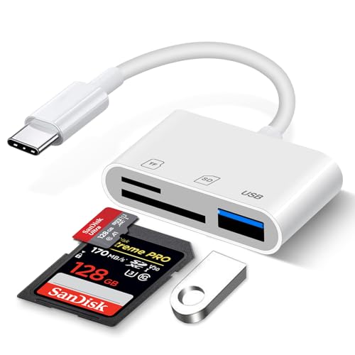 usb c kartenleser für micro sd tf speicherkarten, schnell und kompakt