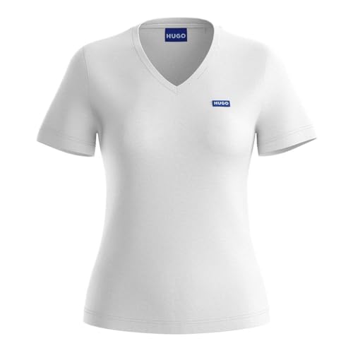 hugo damen t-shirt v-ausschnitt in verschiedenen farben, bequem und modisch