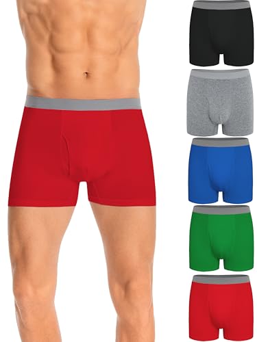 nutria boxershorts herren 5er pack baumwolle atmungsaktive unterwäsche trunks