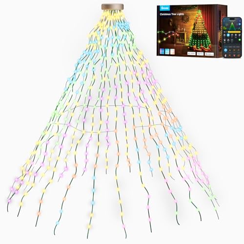 govee weihnachtsbaum lichterkette 480 leds rgbic 2m innenbeleuchtung wasserdicht