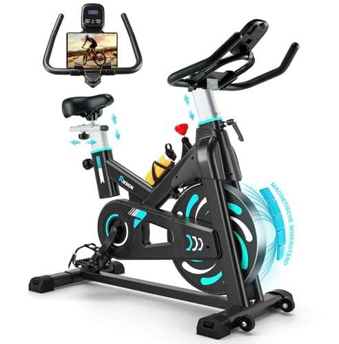 heimtrainer fahrrad, riksion hometrainer mit magnetwiderstand, indoor bis 160 kg