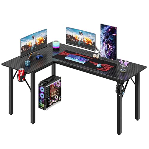 dripex gaming tisch l-form eckschreibtisch computertisch schwarz 145x100x76 cm