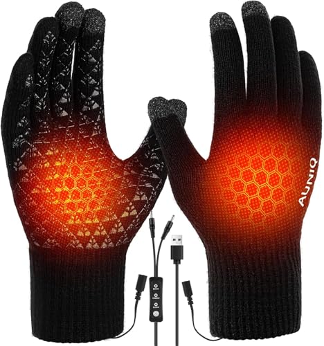 auniq beheizte handschuhe fäustlinge unisex für winter radfahren ski wandern