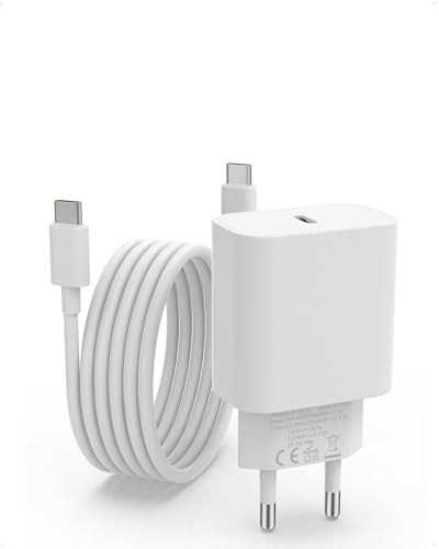 usb c ladegerät mit usb c kabel für iphone 17 16 pro max 15 plus iPad weiß