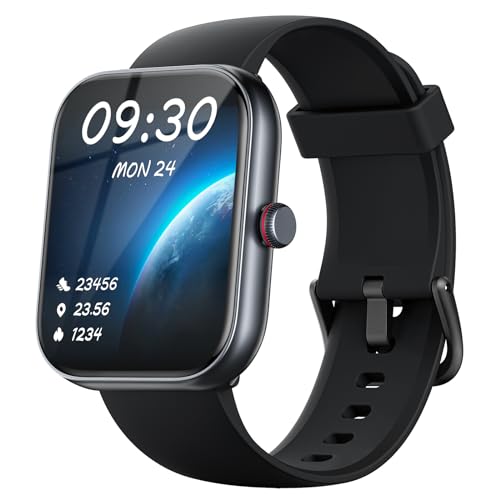 Smartwatch mit telefonfunktion, alexa, fitnessuhr, 110+ sportmodi, ip68, pulsmesser