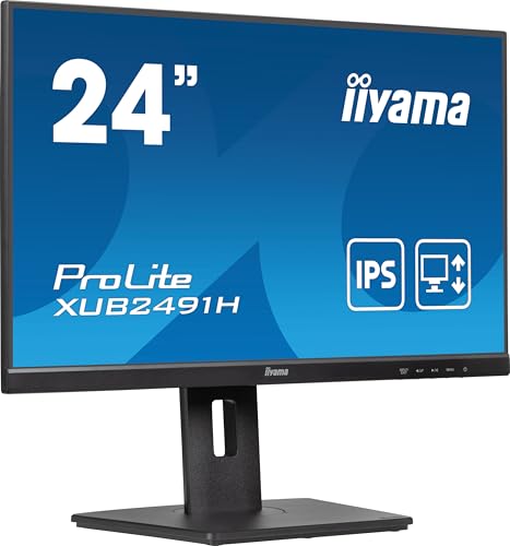 iiyama Prolite XUB2491H-B1 monitor 24", full HD, IPS, 100Hz, höhenverstellbar, adaptive sync, HDMI