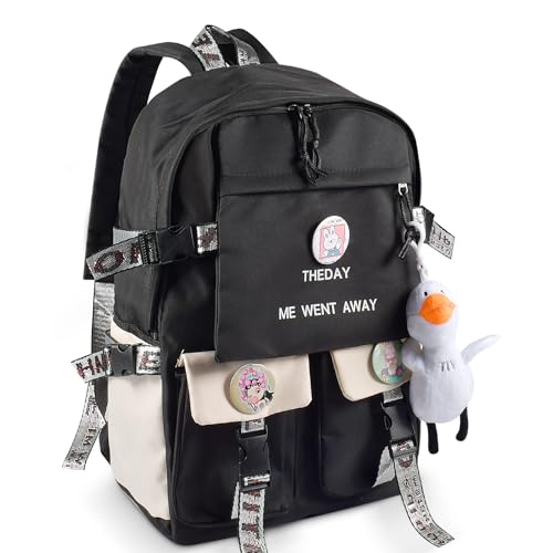 auejacky schulrucksack mädchen schultasche jungen anime rucksack für uni reise arbeit