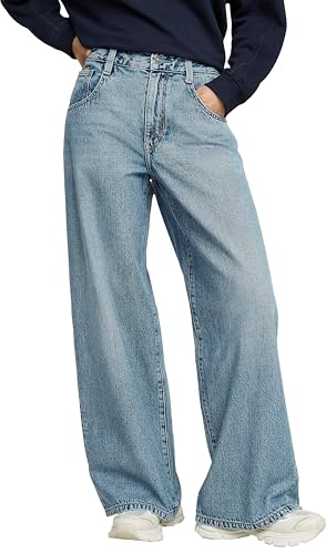 G-Star Damen High Loose Skater Jeans Blau Faded Blue Torrent 28W/28L
