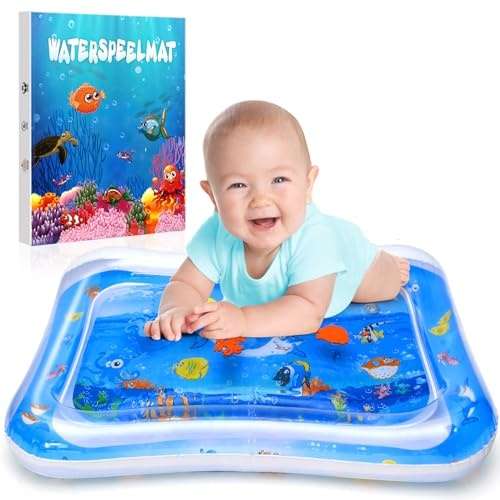 wassermatte baby spielzeug BPA-frei, aufblasbare spielmatte 3-9 monate, geschenke für babys