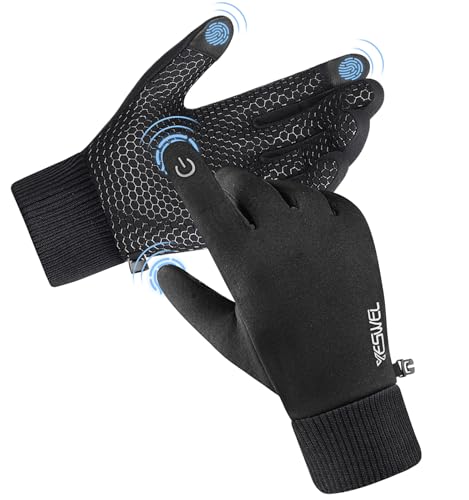 handschuhe thermo winter schwarz für herren und damen, winddicht, sporthandschuhe