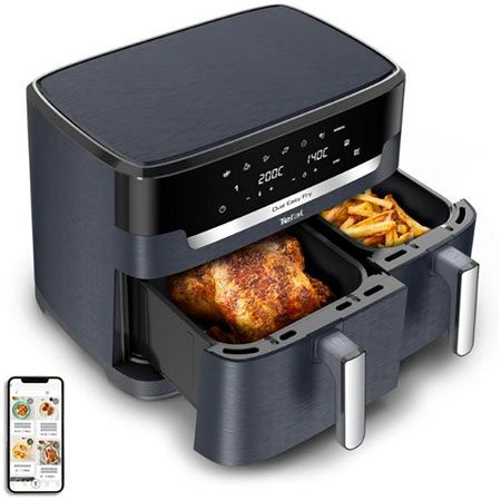 tefal dual easy fry xxl heißluftfritteuse 11l doppelkammer 189,99