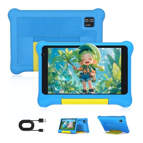 byxsb kinder tablet 7-zoll android 13 5gb ram 32gb rom bluetooth wifi kinderschutz (blau)