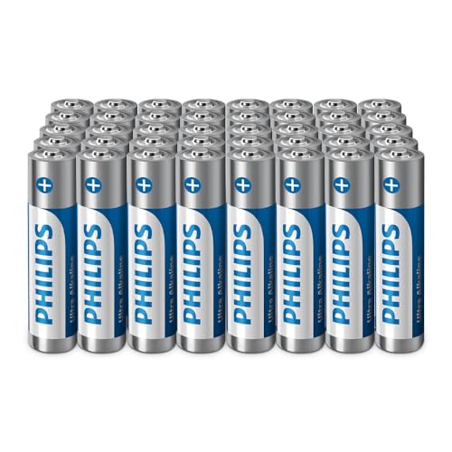 philips aaa alkali-batterien 40 stück - zuverlässig für fernbedienungen und spielzeug