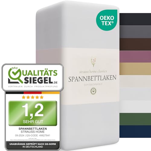 jersey spannbettlaken 100% baumwolle strauss home bettlaken topper - parent