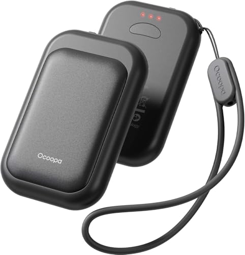 OCOOPA handwärmer elektrisch 5000mAh 2er-Pack, ultra kompakt, wasserdicht, USB