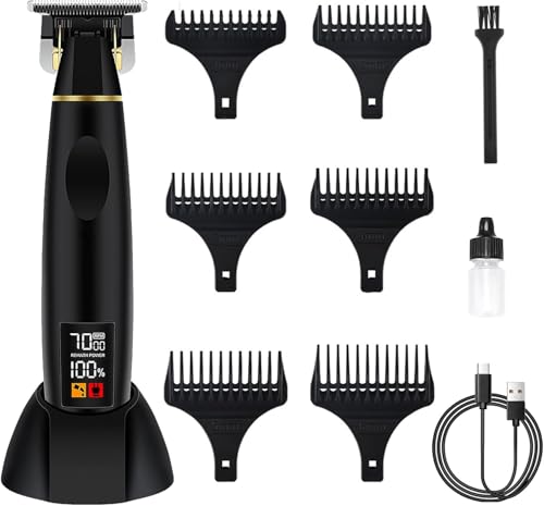 Produktbild: haarschneidemaschine profi, barttrimmer herren, schnurloser konturen trimmer mit led-anzeige