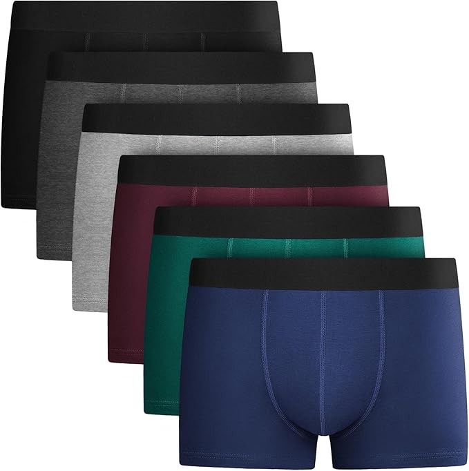 Qincao Boxershorts 6er Set, 3 Modelle, Baumwolle