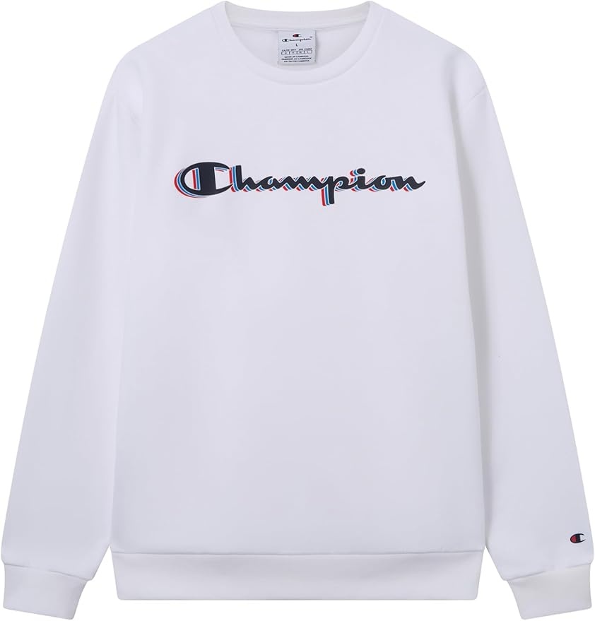 champion sweatshirt herren legacy big logo weiß ww001 xs