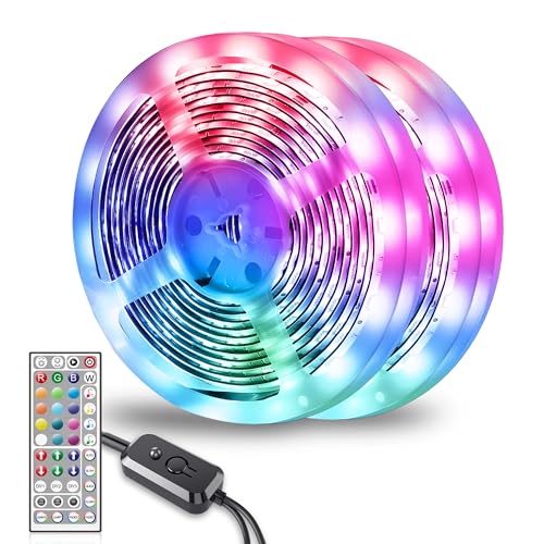 led strip 30m rgb mit fernbedienung, musik-synchronisation, lichtband für zuhause