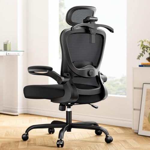 marsail bürostuhl ergonomisch mit höhenverstellbarer lordosenstütze, kopfstütze, armlehnen