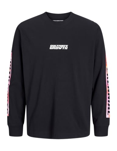 Produktbild: jack & jones floral long sleeve t-shirt crew neck