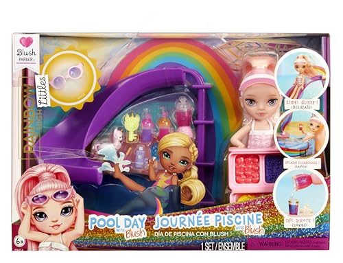 rainbow high littles pool day spielset mit 14 cm puppe, pool, zubehör für kinder ab 4 Jahren