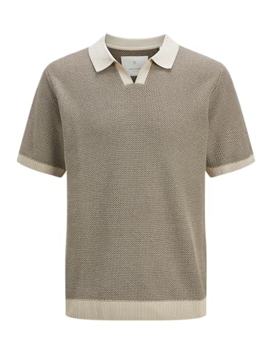 JACK & JONES Jprcceaston Knit T-Shirt mit Spaltung Halskurzarm