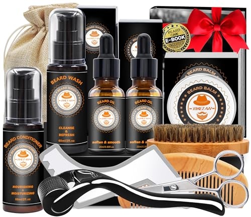 bartpflege set männer, geschenke für papa, bartshampoo, bartöl, bartbürste, bartkamm