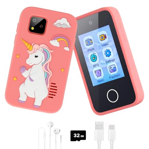 k08 kinderkamera 1080p für mädchen und jungen, 2,8 zoll, 32 gb, pink